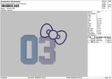03 Bow App Embroidery File 6 sizes