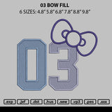 03 Bow App Embroidery File 6 sizes