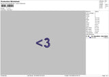 Heart1812 Embroidery File 6 sizes