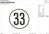 33roud Embroidery File 6 size