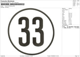 33roud Embroidery File 6 size