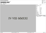 Roman V2803a Embroidery