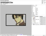 Aot Levi Rectangle Embroidery