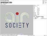 Air Society Embroidery