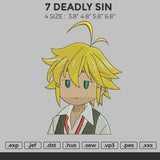 7 DEADLY SIN Embroidery