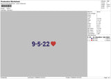 Number Embro Embroidery File 6 sizes
