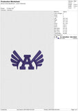 A-wings Embroidery File 6 size