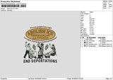 Abolishtext Embroidery File 6 sizes