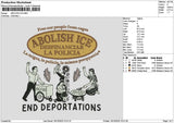 Abolishtext Embroidery File 6 sizes
