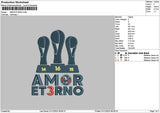 Amortext 02 Embroidery File 6 sizes