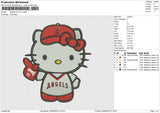 ANGELS KITTY Embroidery File 6 size