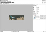 Rectangle Demon S Embroidery File 6 sizes