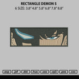 Rectangle Demon S Embroidery File 6 sizes