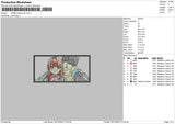 Anime Watercolor Embroidery File 6 sizes