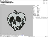 Apple Skull Embroidery