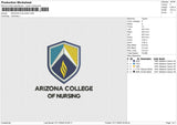 ARIZONA COLLEGE Embroidery File 6 sizes