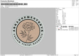 Arrangementscircle Embroidery File 6 sizes