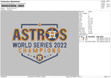 Astros V5 Embroidery File 6 sizes