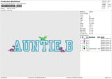 AUNTIE B Embroidery File 6 size
