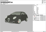 Car 0611 Embroidery File 6 sizes