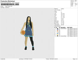 Angel Reese Embroidery File 6 size