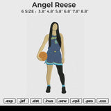 Angel Reese Embroidery File 6 size