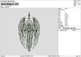 Angeltattoo 1610 Embroidery File 6 sizes