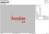 Kitchentext04 Embroidery File 6 sizes