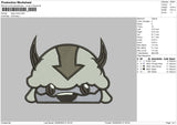 Appa Head 0809 Embroidery File 6 sizes
