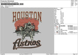 Houstontext 2206 Embroidery File 6 sizes