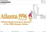 Atlanta 1996 Embroidery File 6 sizes