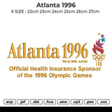 Atlanta 1996 Embroidery File 6 sizes