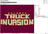 AtlantaTruck Embroidery File 6 sizes