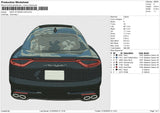 BACK STINGER CAR Embroidery File 6 size