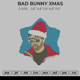 Bad Bunny Xmas Embroidery