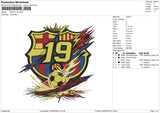 BARCA-19 Embroidery File 6 size