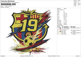 BARCA-19 Embroidery File 6 size