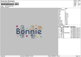 Bonnietext V2 Embroidery File 6 sizes