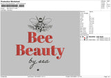 BEE BEAUTY Embroider File 6 sizes