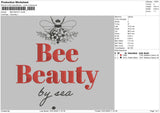 BEE BEAUTY Embroider File 6 sizes