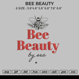 BEE BEAUTY Embroider File 6 sizes