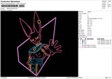 BEERUS2226 Embroidery File 6 size