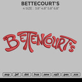 BETTECOURT'S Embroidery