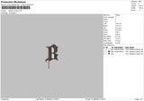 Birdy L Embroidery File 6 sizes