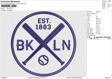 BKLN Embroidery File 6 size