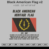 Black American Flag V2