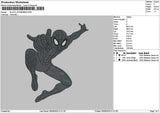Black Spider Embroidery File 6 sizes