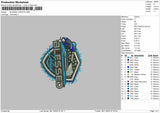Blessedtext Embroidery File 6 sizes