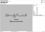 Bloomstext 02 Embroidery File 6 sizes