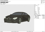 BMW M6 Embroidery File 6 size